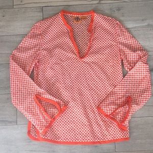 Tory Burch ruffle edge tunic